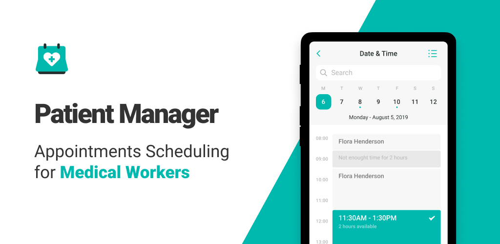 patient manager – appointments scheduling android application screenshot 1