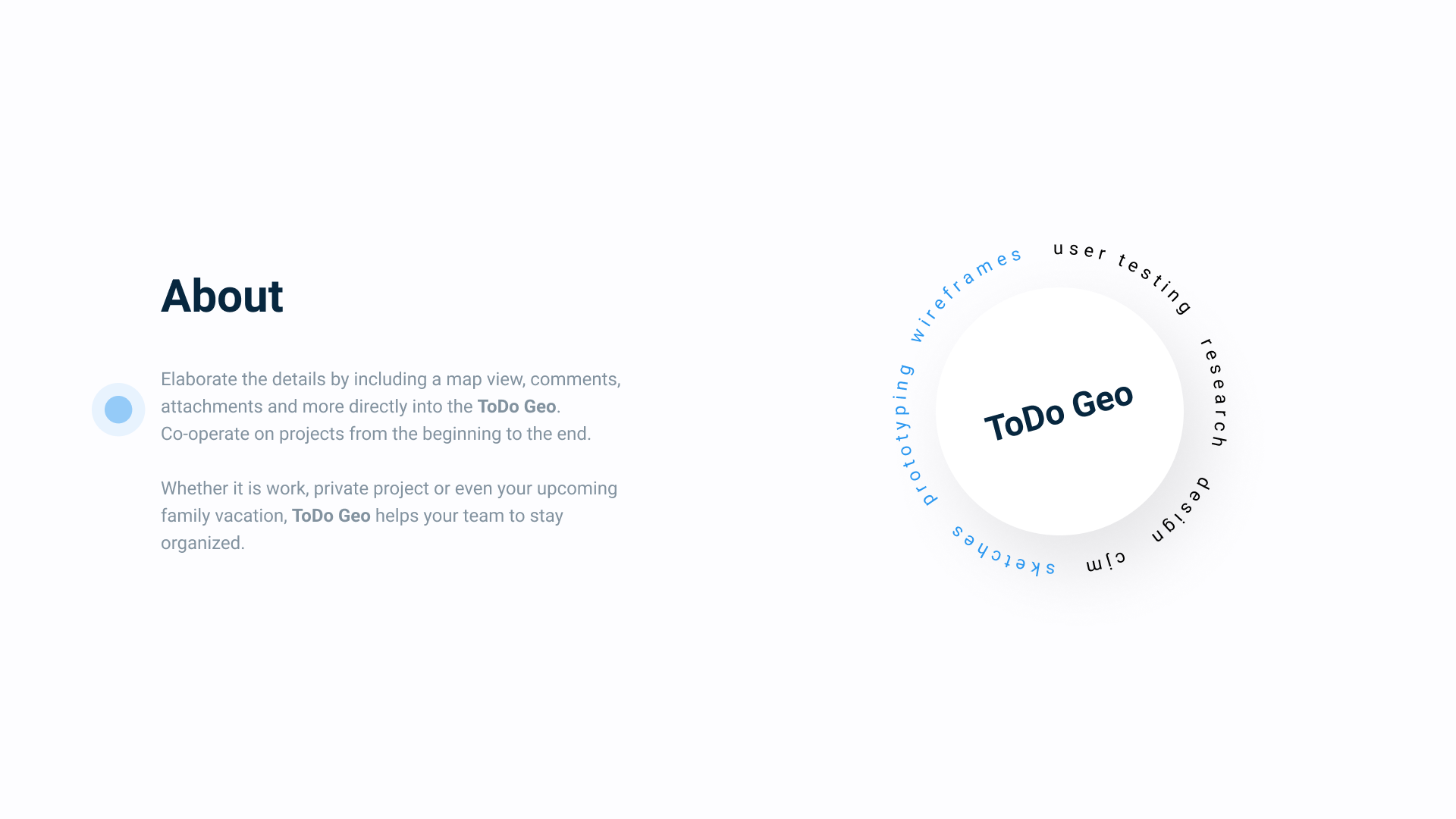 creating design concept and screens for todo geo – task manager app screenshot 2