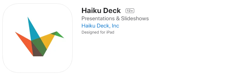 haiku deck logo (apps for teachers)
