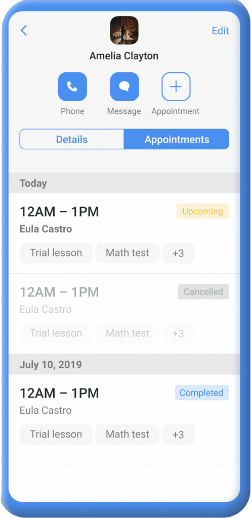 teaching and class manager app screen 6