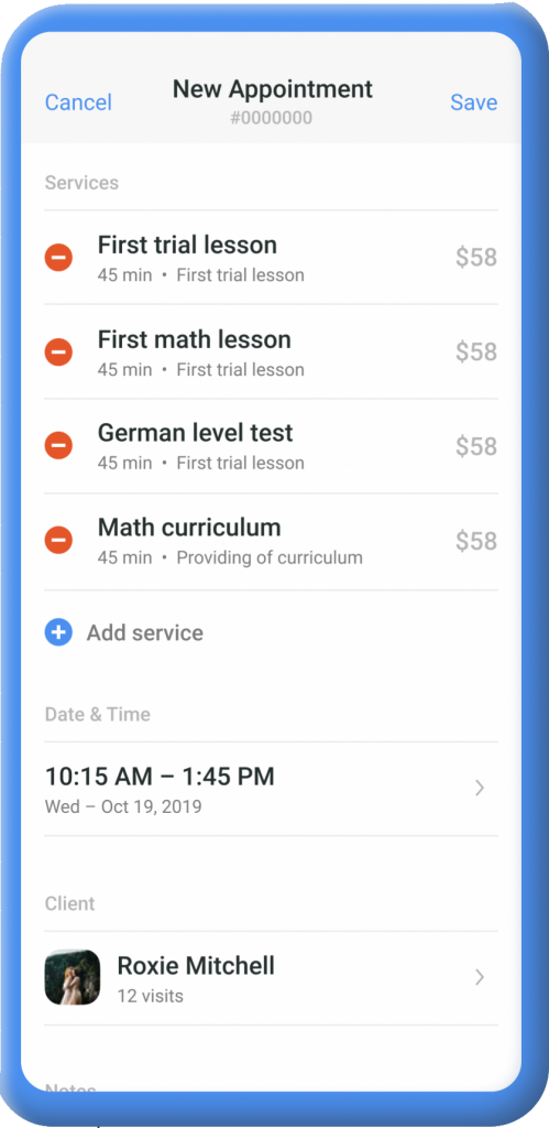 teacher manager app screen
